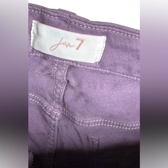 Jen 7 By 7 For All Mankind Women’s Ankle Lavender Jeans Size 24 Good Preown Cond - Picture 3 of 4